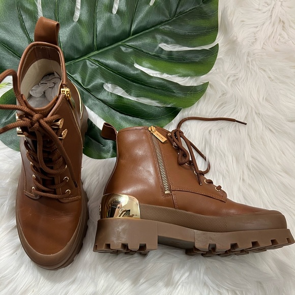Michael Kors Payton Leather Combat Boot ✨brand new✨ - Picture 6 of 7